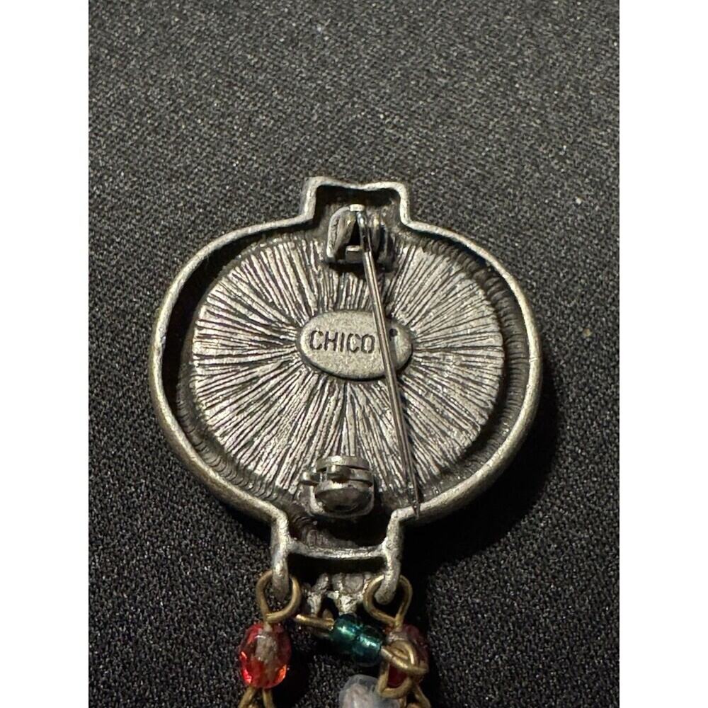 Chico's Koi Fish Rhinestone Signed Brooch - Picture 6 of 6